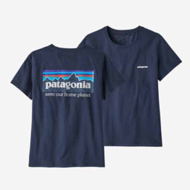 Patagonia New Navy T-Shirts Women's P-6 Mission Organic T-Shirt Women